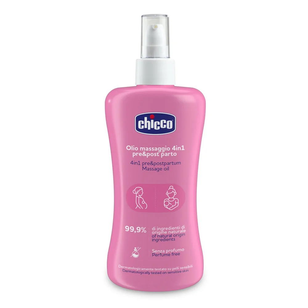 Chicco Masážní olej před a po porodu 4v1 200 ml