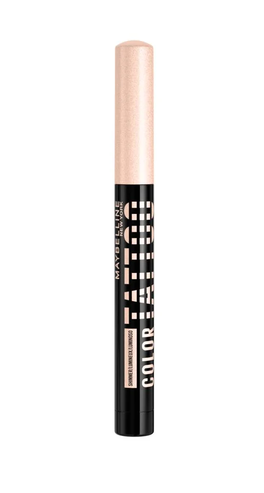 Maybelline Color Tattoo 24H odstín 10 I am Shining tužka na oči 3v1 1,4 g