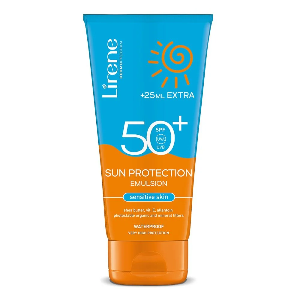 Lirene Hydratační opalovací emulze pro citlivou pleť SPF50+ 150+25 ml