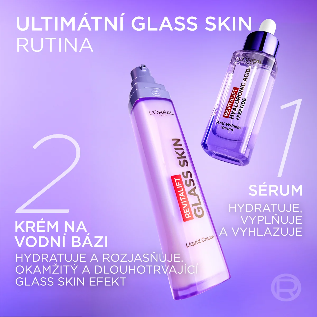 Loréal Paris Revitalift Filler Glass Skin krém na vodní bázi 50 ml