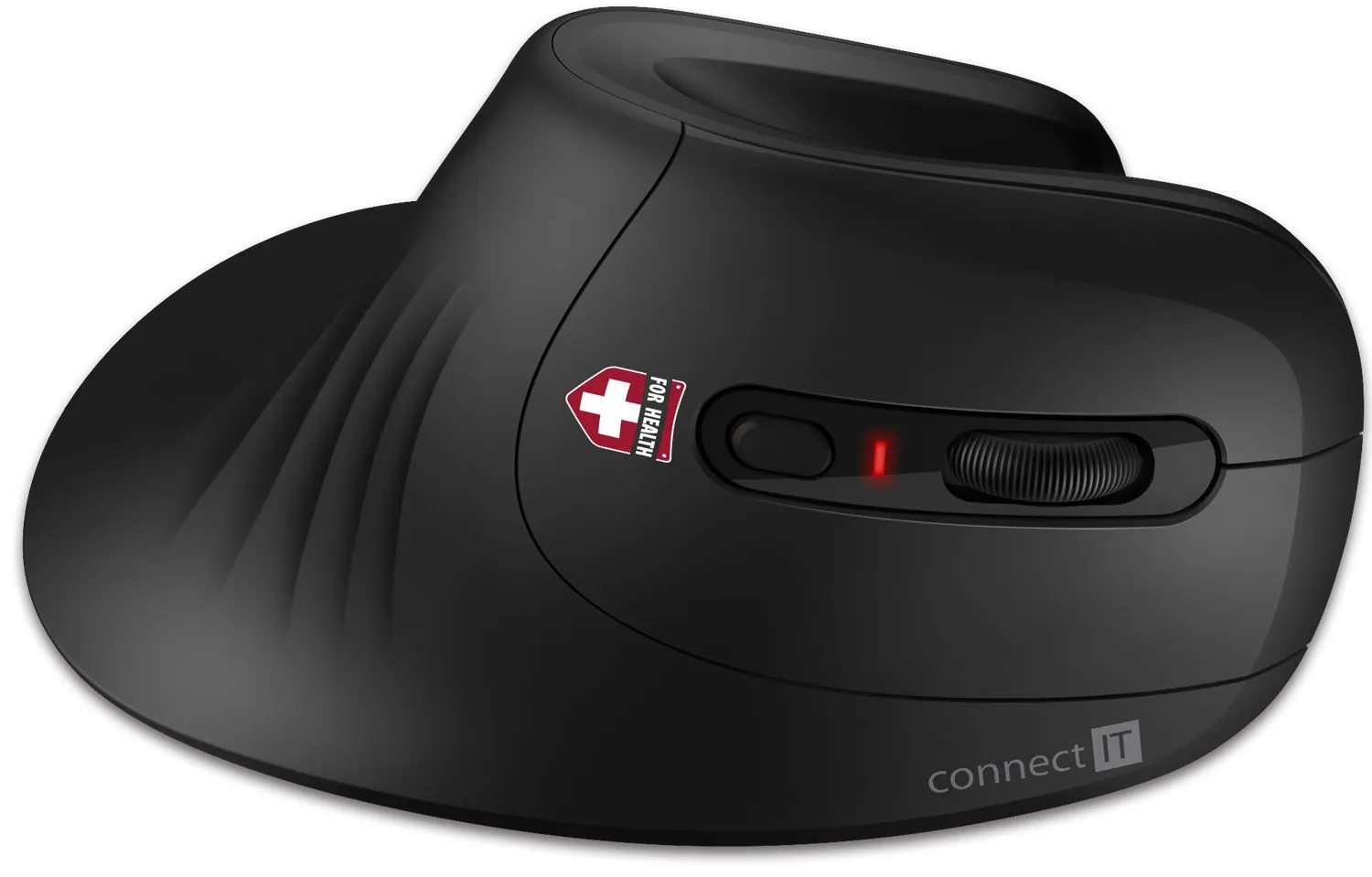 Connect IT CMO-2900-BK ergonomická vertikální myš bezdrátová