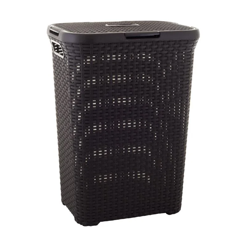 Curver Koš na prádlo Style 60L tmavě hnědý