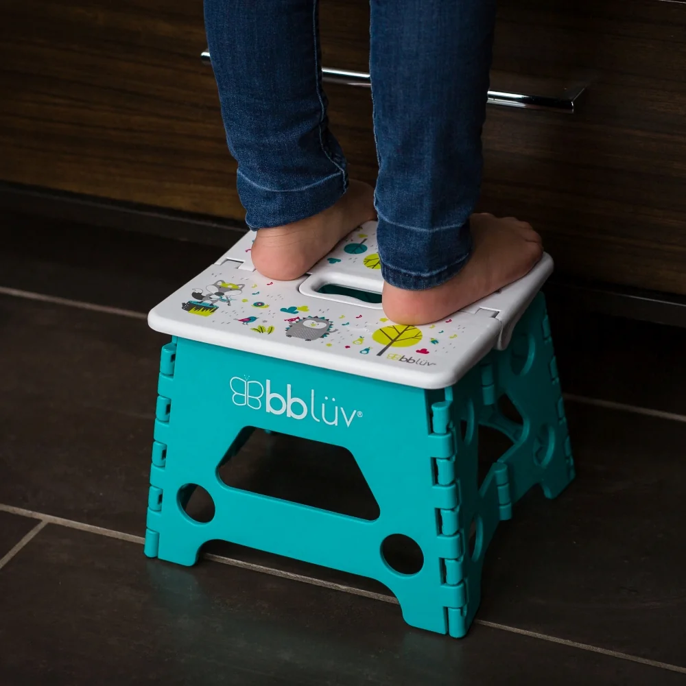 Bblüv Skládací stupínek Stëp 1 ks Aqua