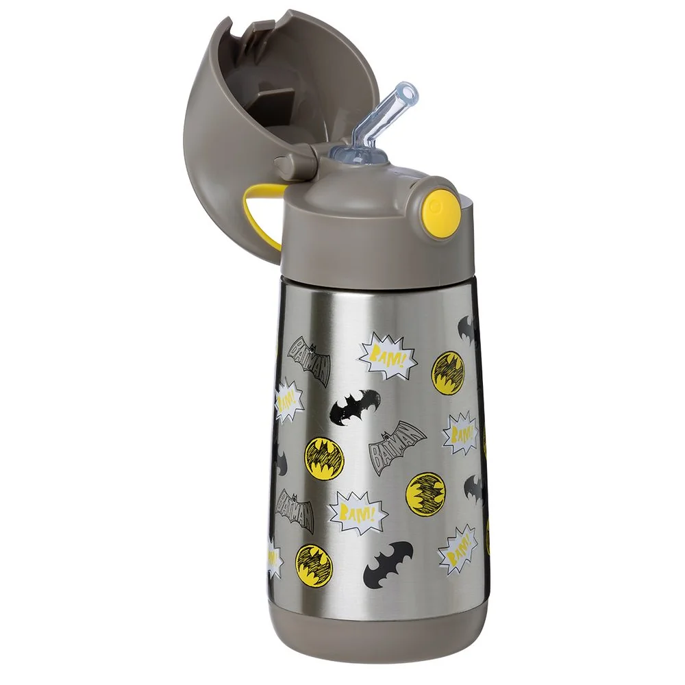 B.BOX Termoska na pití s brčkem 350 ml - Batman