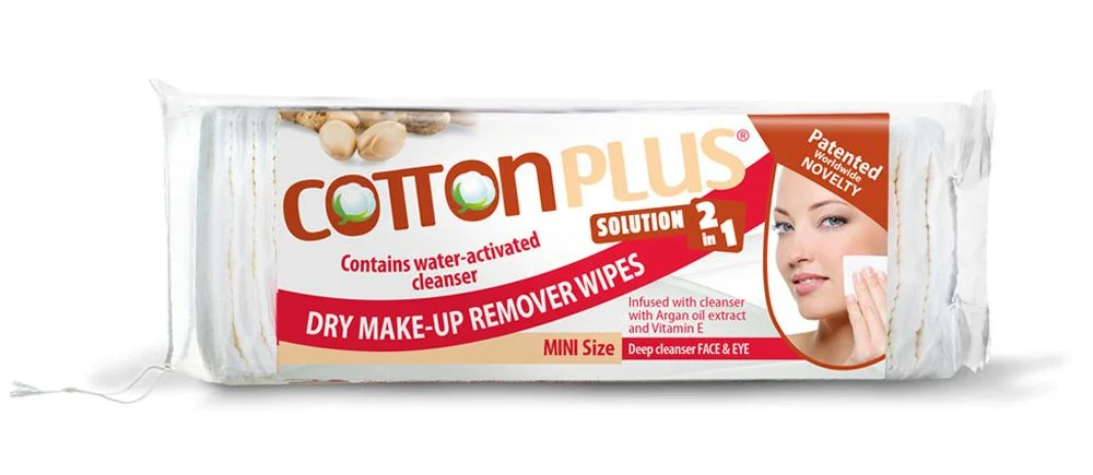 Cotton Plus 2v1 MINI Argan odličovací tampony 60 ks