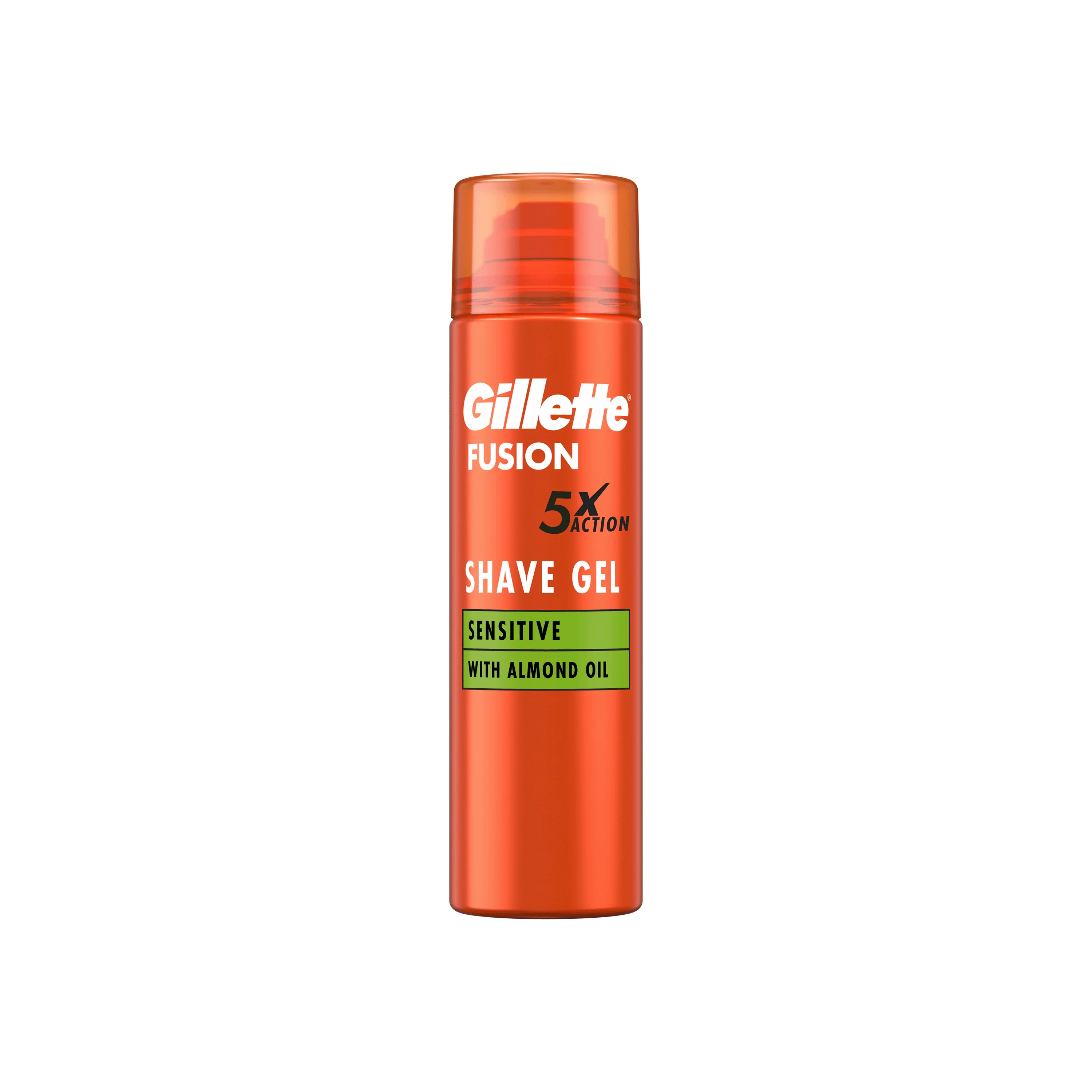 Gillette Fusion Gel na holení s mandlovým olejem 200 ml