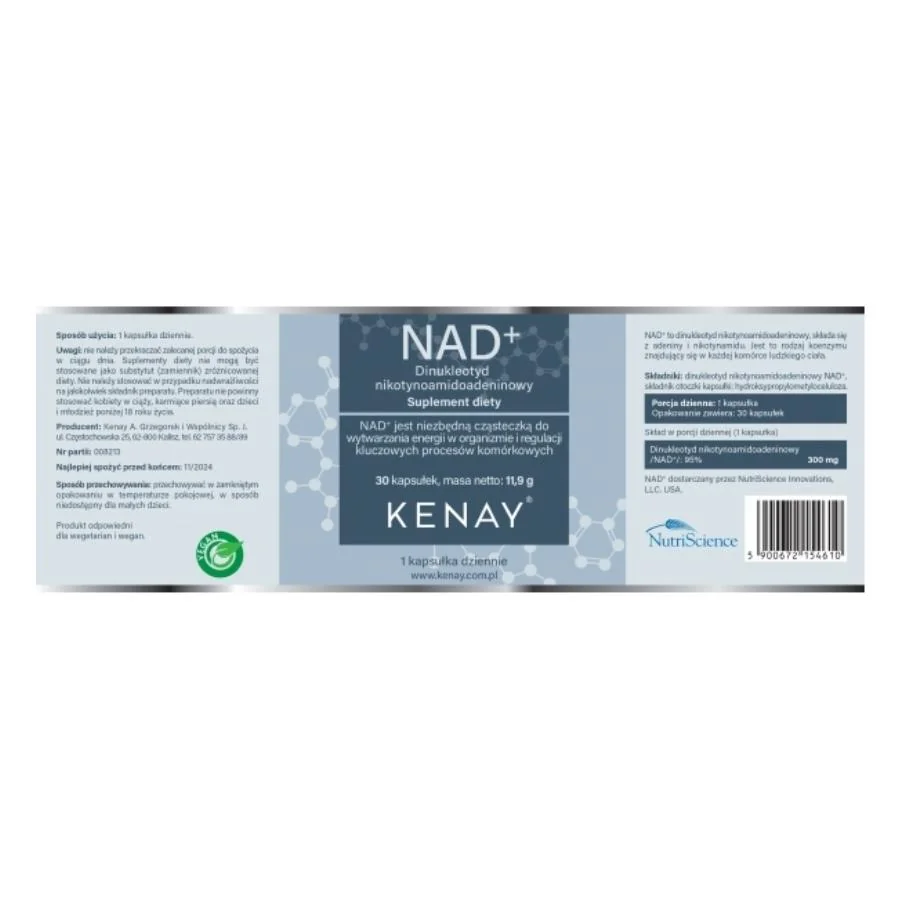 Kenay NAD+ 300 mg 30 kapslí