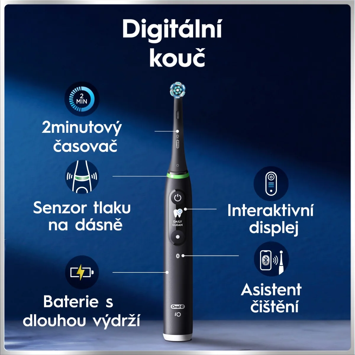 Oral-B iO Series 6 elektrický zubní kartáček Black Onyx