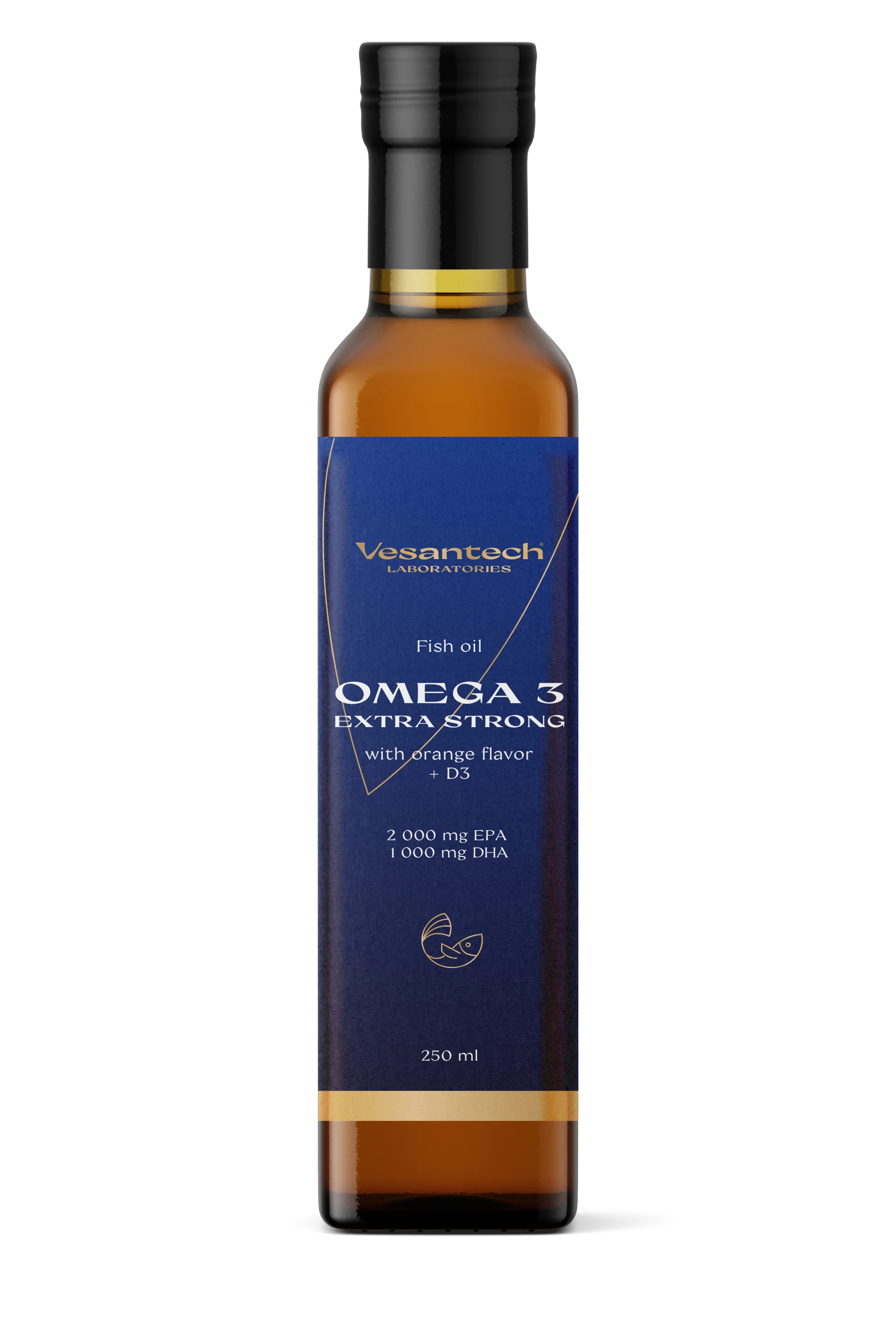 Zdravý svet Vesantech Omega 3 EXTRA STRONG rybí olej  250 ml