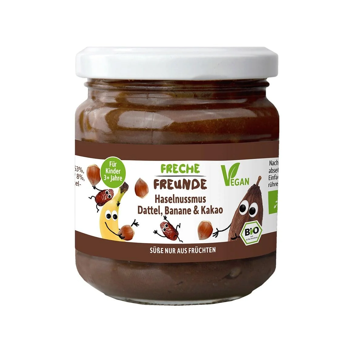 Freche Freunde BIO Lískooříšková pomazánka s datlí, banánem a kakaem 180 g
