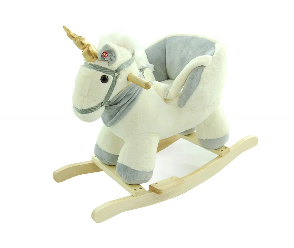Adam Toys GrandS Houpací Jednorožec s melodií - béžový