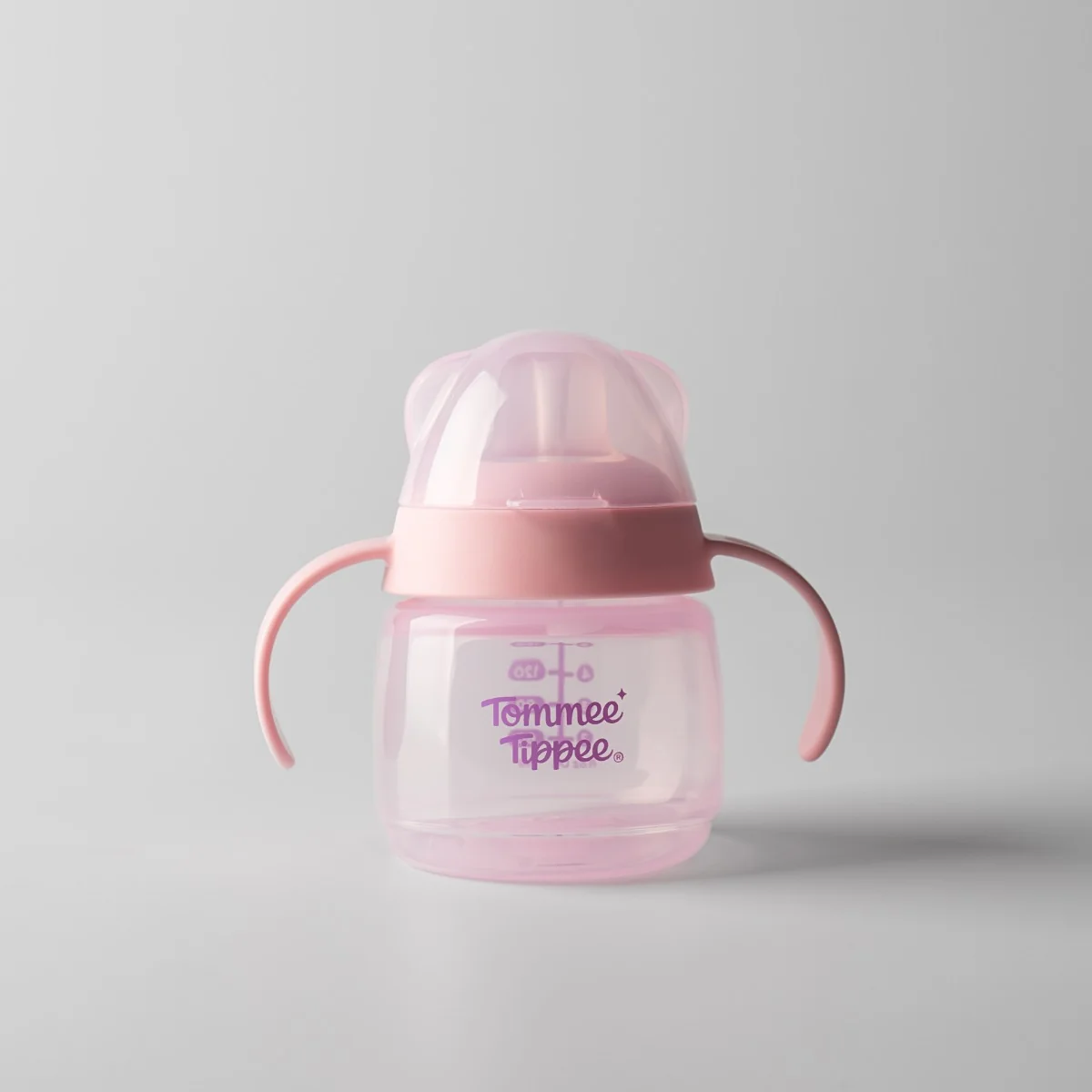 Tommee Tippee Netekoucí hrneček s hubičkou Transition 4m+ 150 ml růžový