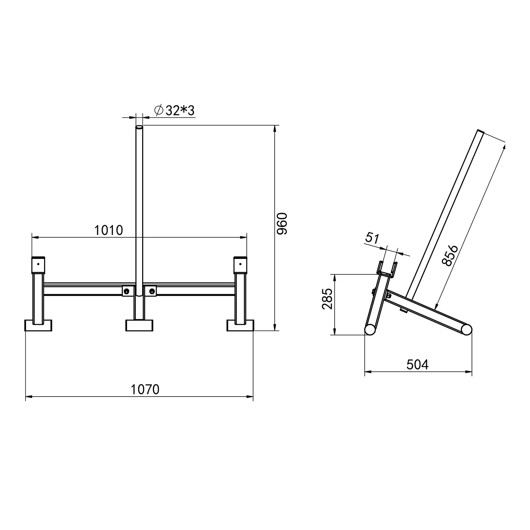 HMS Zvedák na osu Deadlift Bar Jack STR44