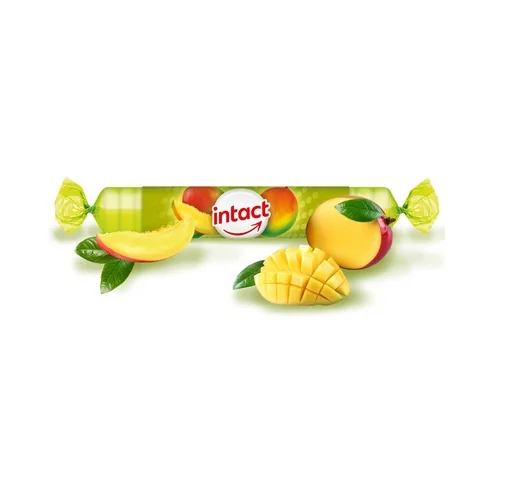 Intact Hroznový cukr s vitaminem C mango rolička 40 g