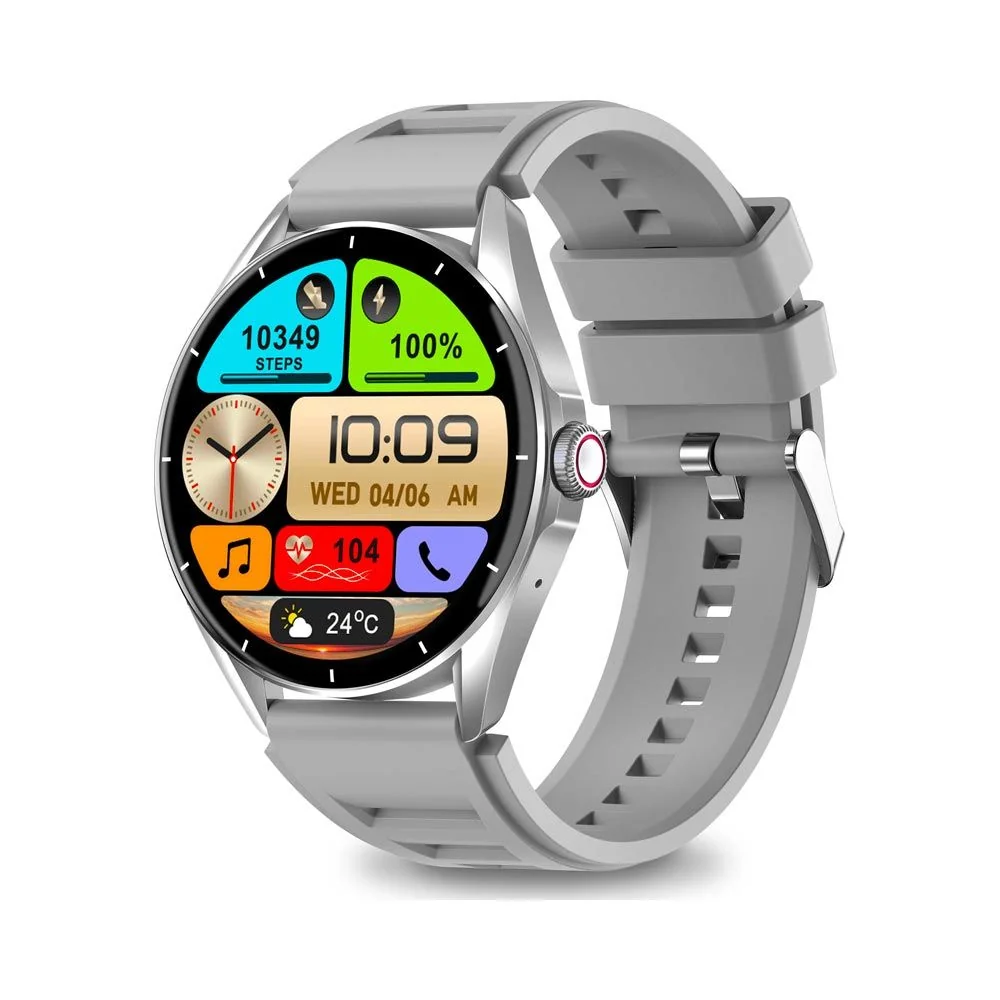 Aligator Smart Watch AMOLED chytré hodinky silver