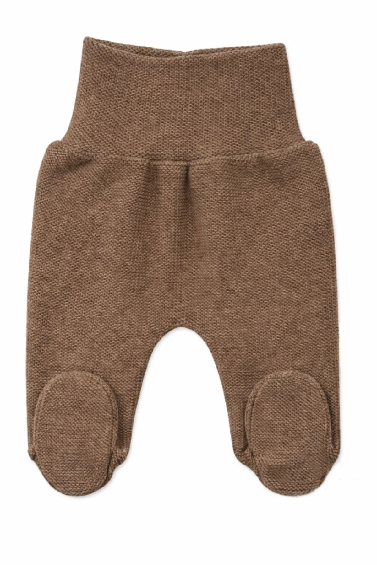 Baby Nellys Pletené kojenecké polodupačky Hand Made, Baby Nellys, hnědé, vel. 62
