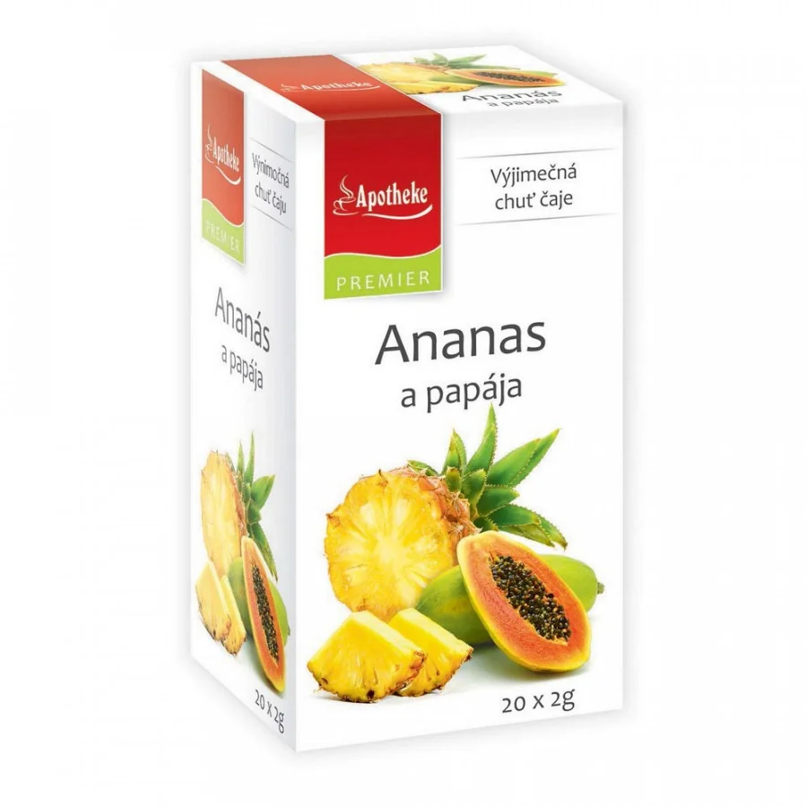 Apotheke Ananas a papája nálevové sáčky 20x2 g