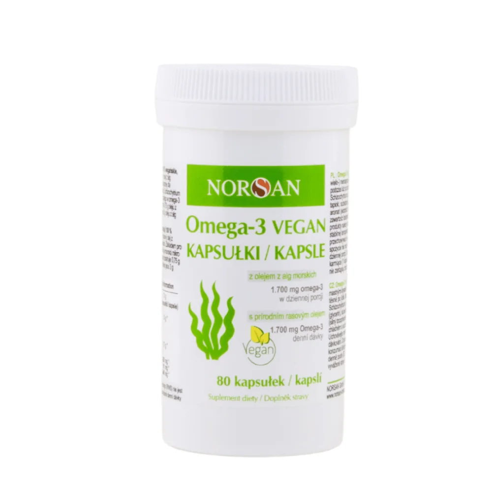 Norsan Omega-3 Vegan 80 kapslí