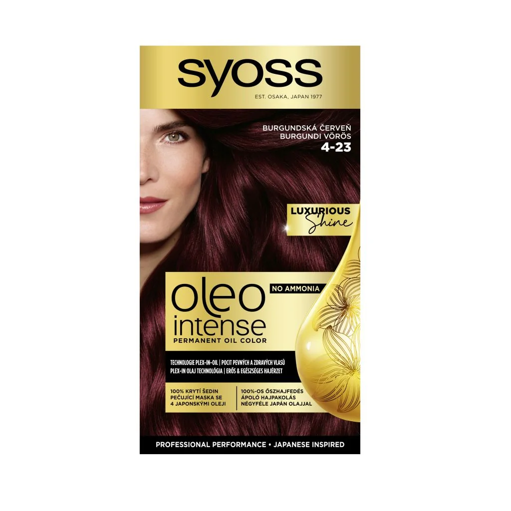 Syoss Oleo Intense Barva na vlasy 4-23 burgundská červeň 50 ml