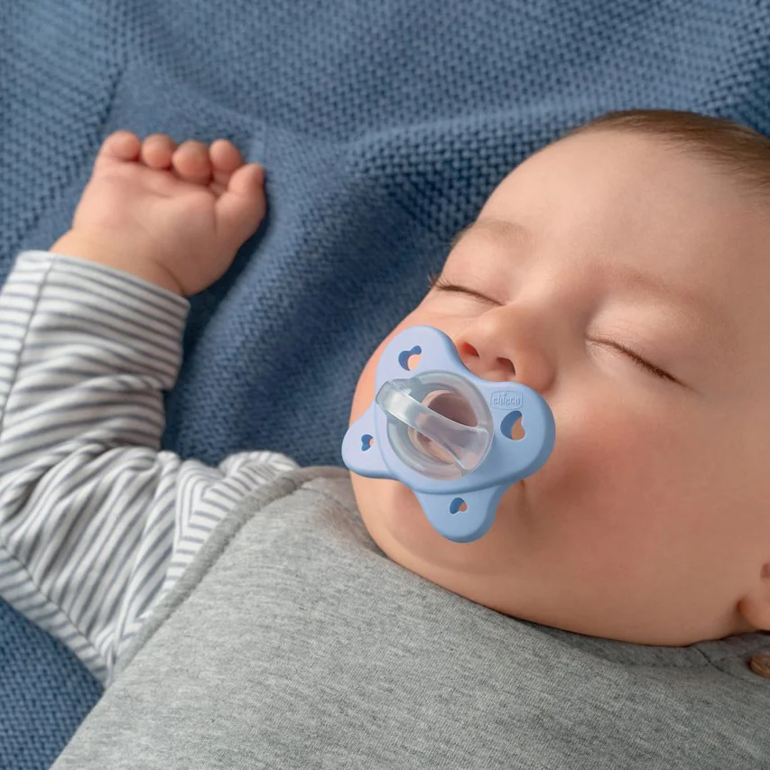 Chicco Dudlík PhysioForma Dual Soft modrý 6–16 m 2 ks