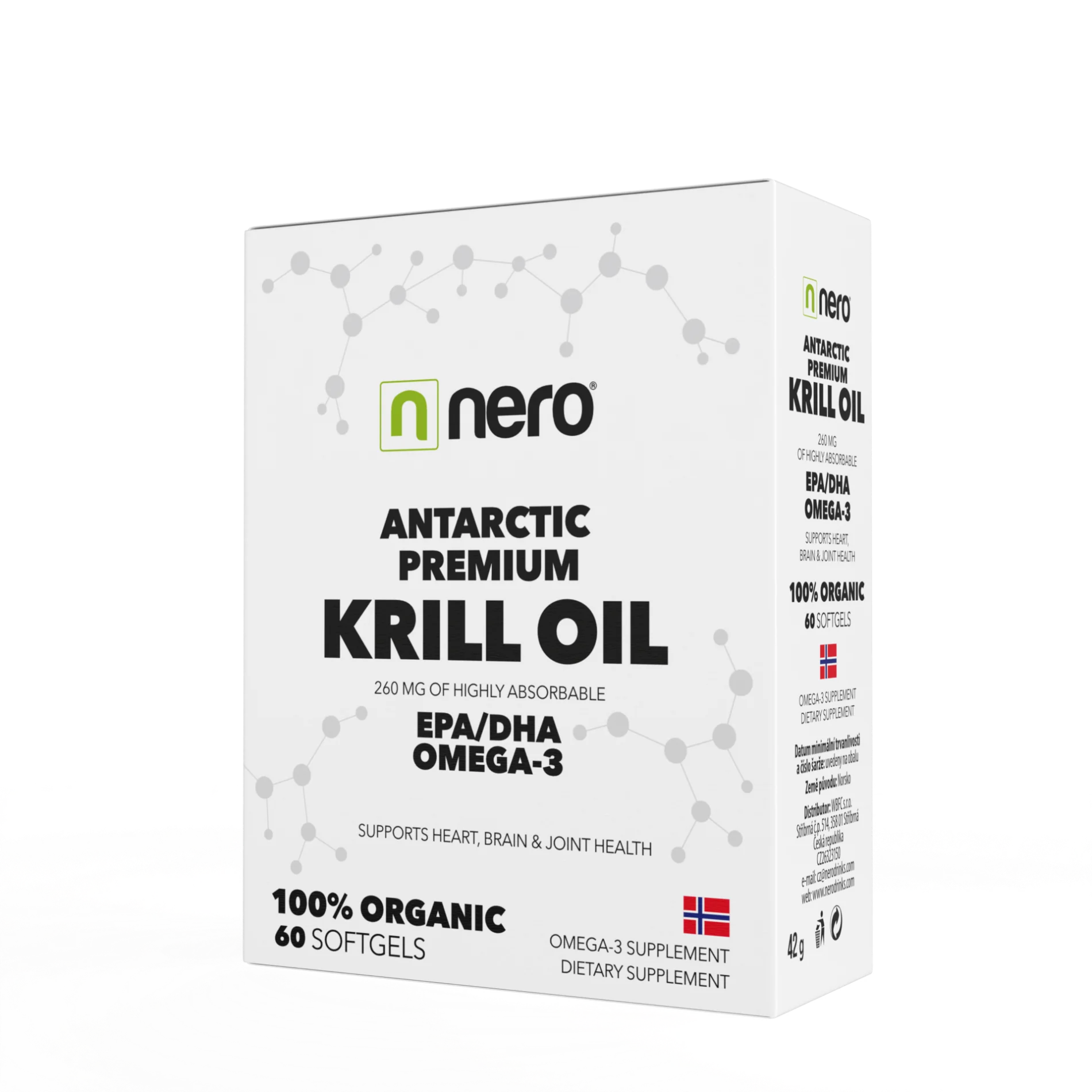 NERO ANTARCTIC PREMIUM KRILL OIL 1180 mg, 60 tablet