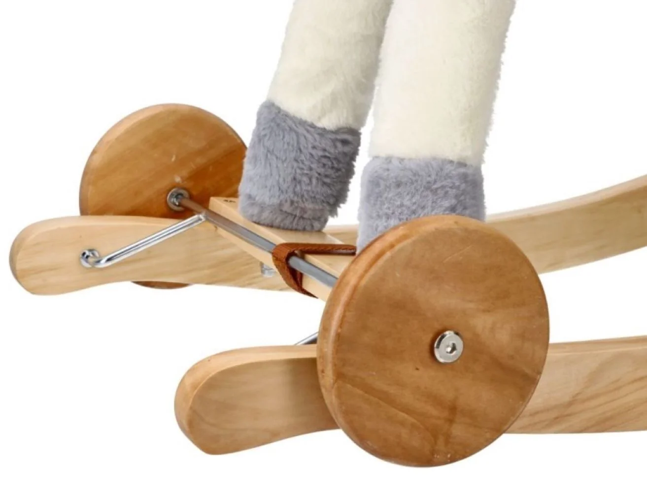 Adam Toys Houpací koník, jednorožec na kolečkách GrandS - žluto/zlatý