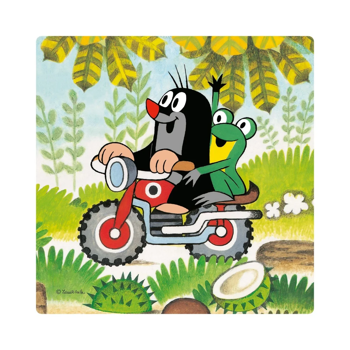 Dino Toys Krtek na louce Baby Puzzle set 12 dílků