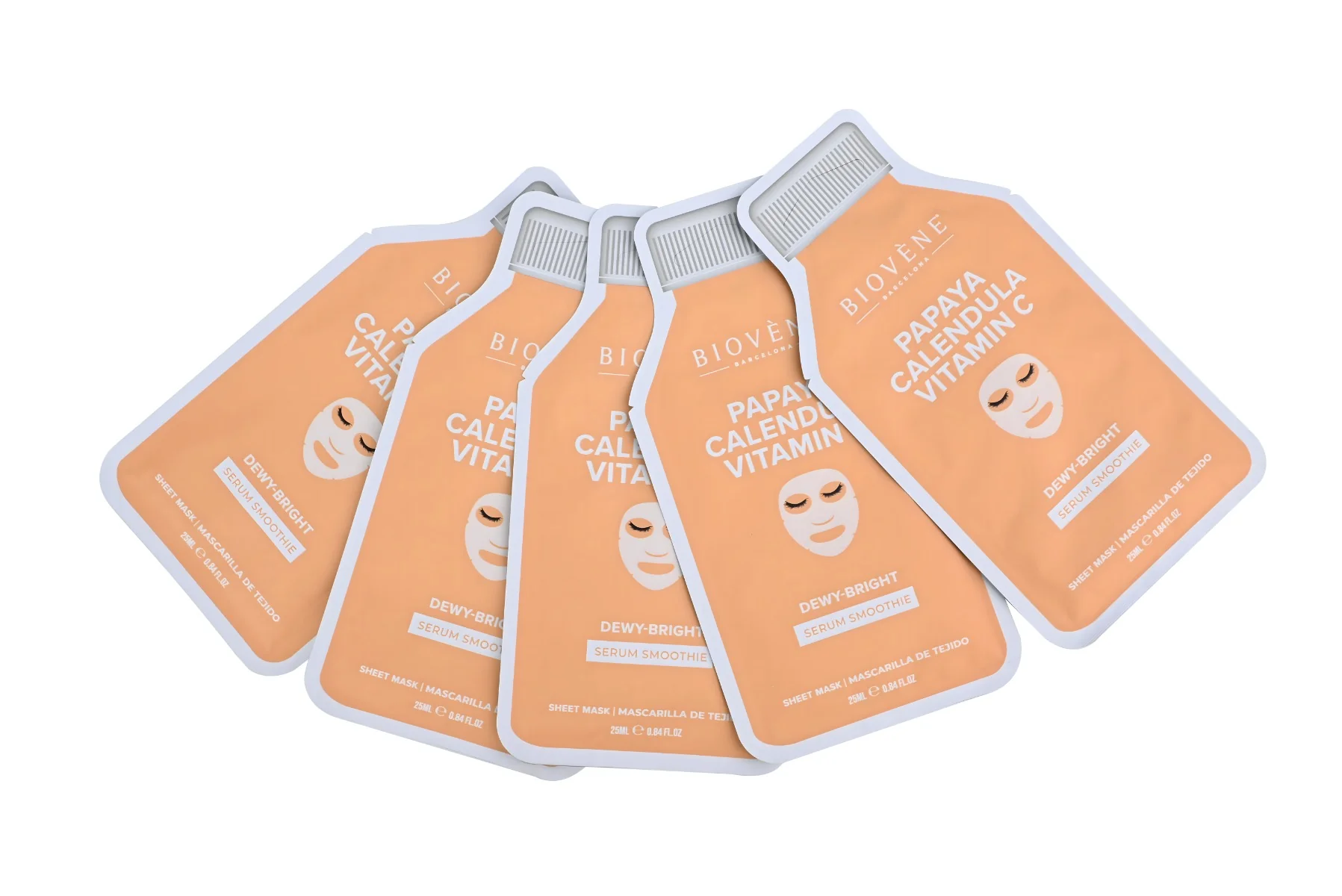 BIOVÉNE Papaya + Vitamin C Dewy-Bright plátýnková maska 25 ml