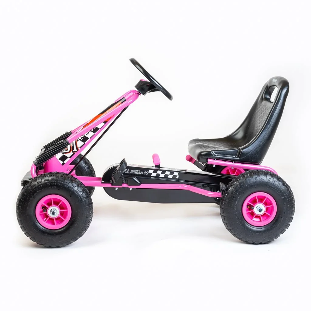 Baby Mix Dětská šlapací motokára Go-kart  Razor růžová 