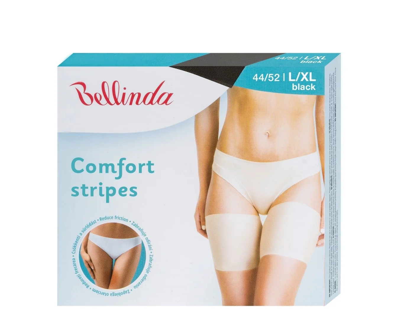Bellinda Ochranné pásy na stehna vel. L/XL 1 pár černé