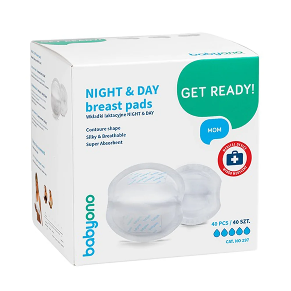 Babyono Vložky do podprsenky Night & Day 40 ks