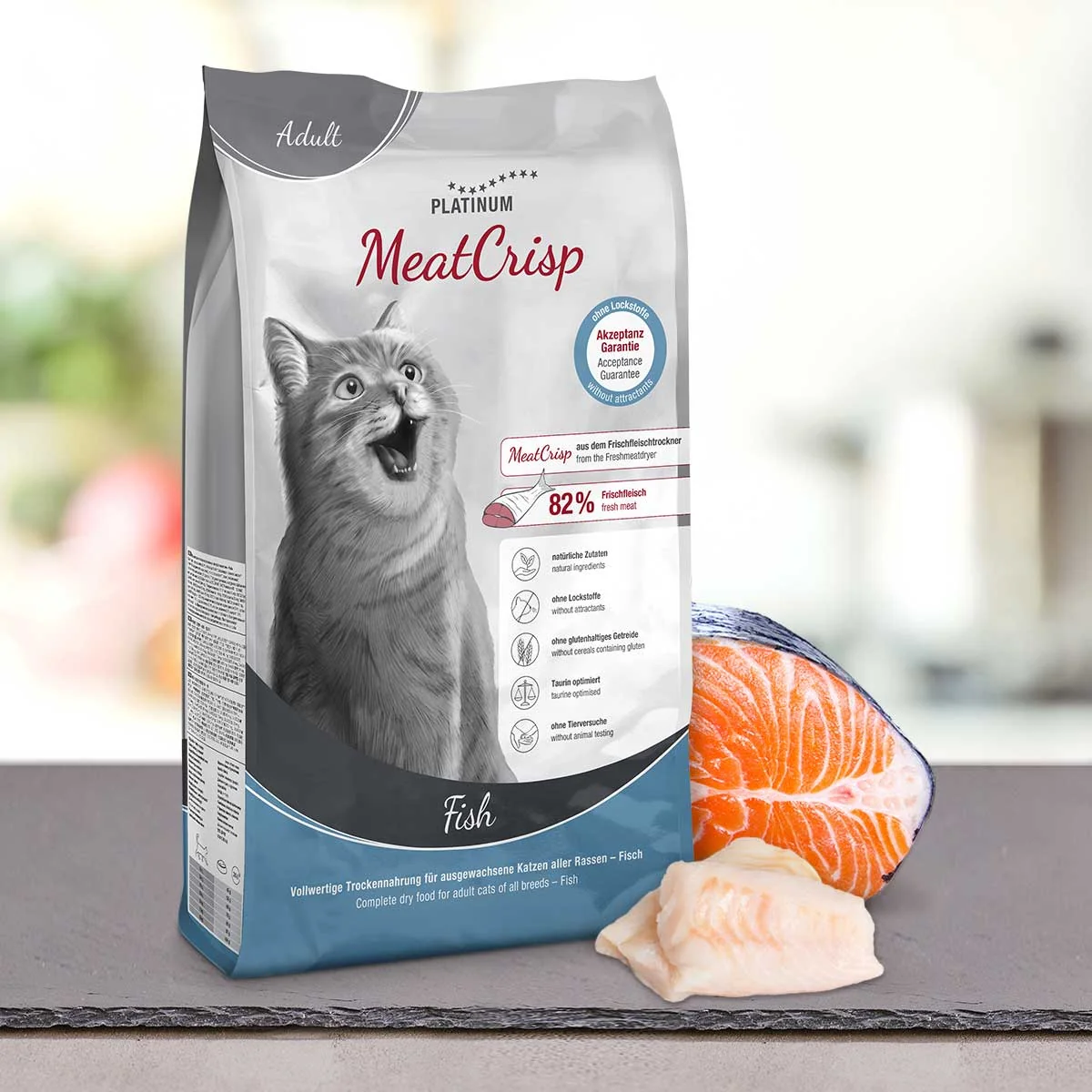 Platinum MeatCrisp Adult Fish - Ryba pro dospělé kočky 3 kg 