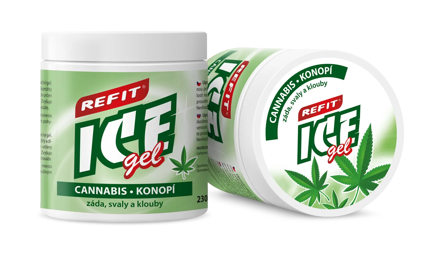 Refit Ice Masážní gel s konopím 230 ml