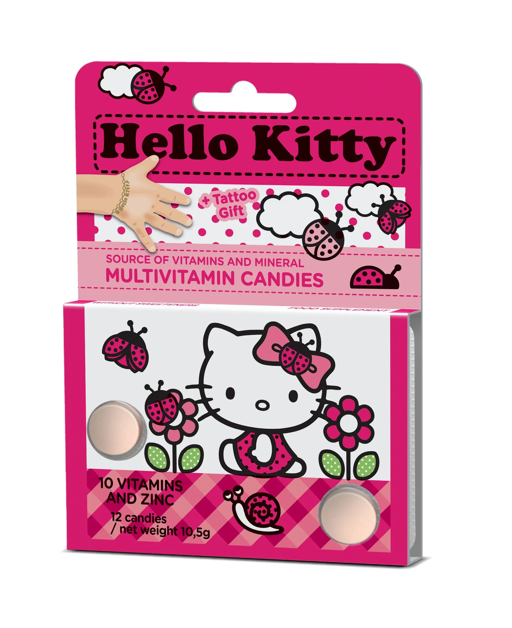 Vieste Multivitamin Hello Kitty box 12x12 tablet + tetování