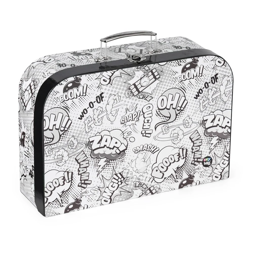 Oxybag Kufřík lamino 34 cm Komiks White