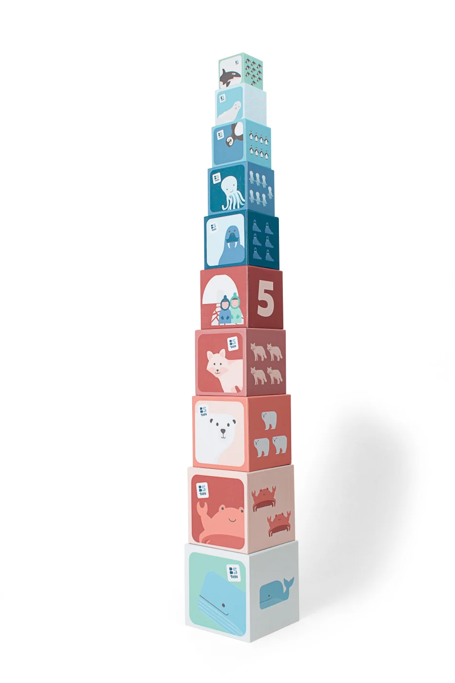 BS Toys Stohovací pyramida - čísla 