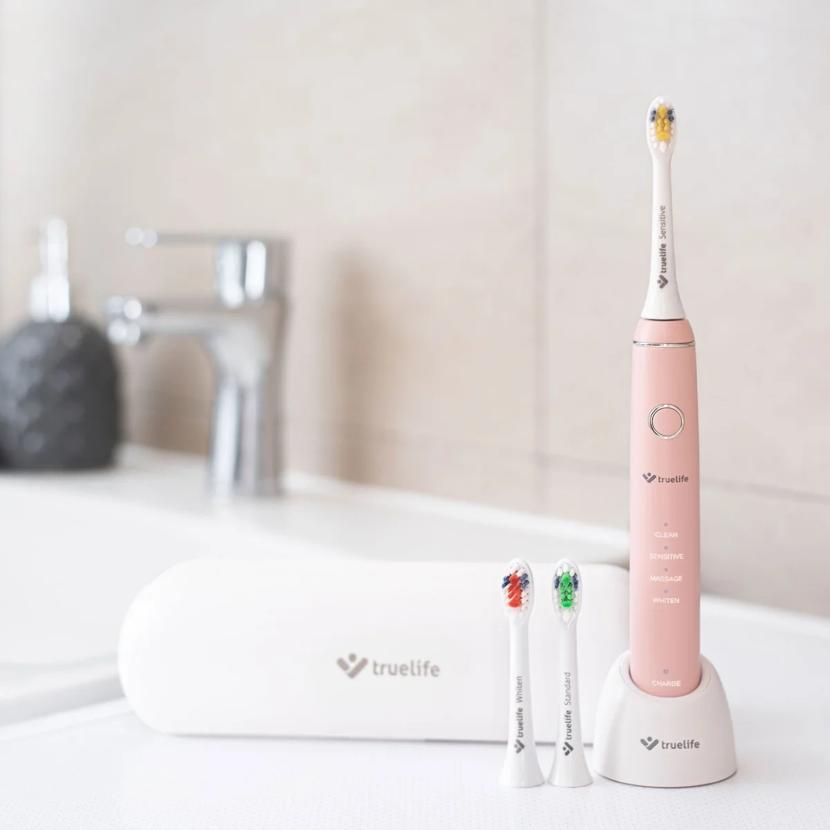 Truelife SonicBrush Compact Pink sonický kartáček