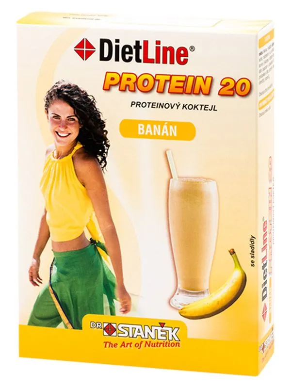 DietLine Protein 20 Koktejl banán 3 sáčky