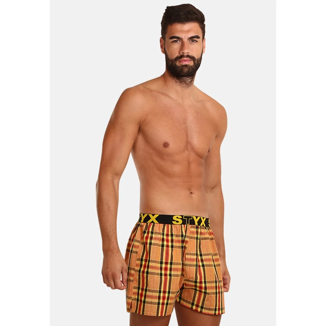 Styx Pánské trenky sportovní guma vícebarevné (B921) XL