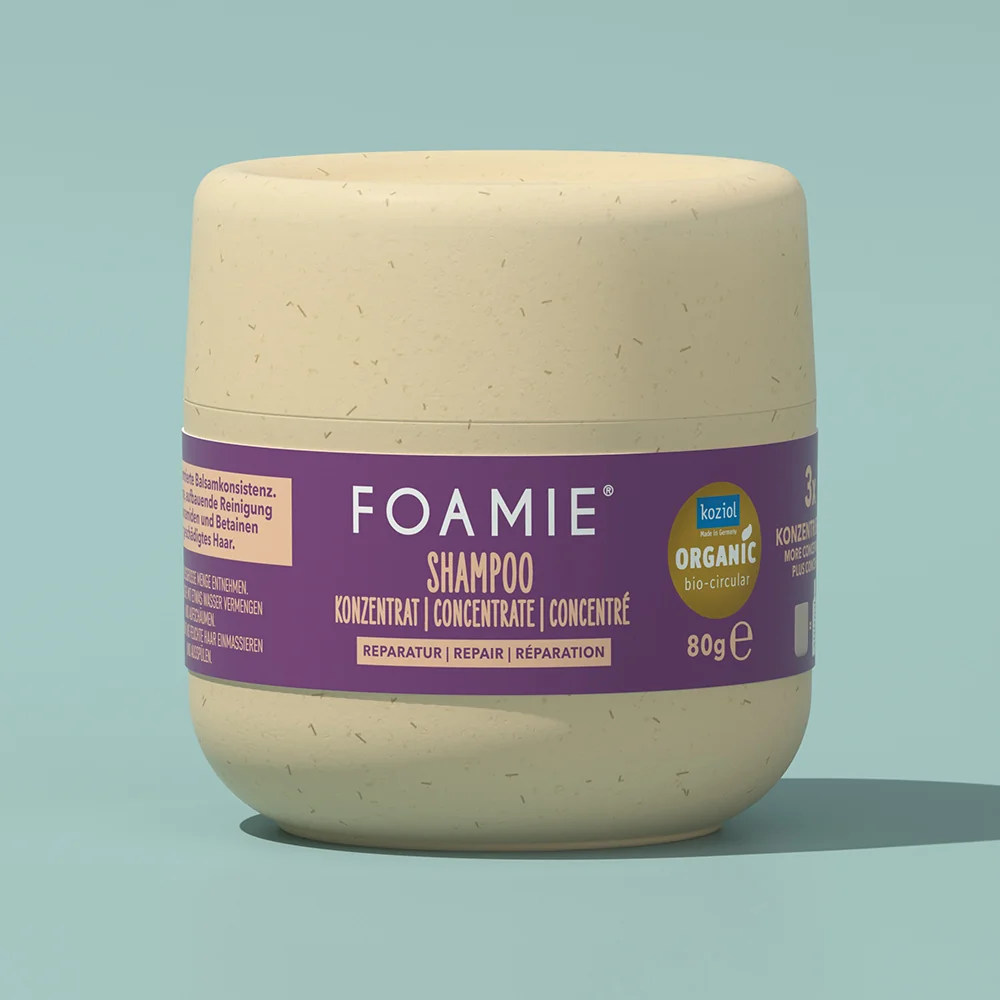 Foamie Repair Concentrate Shampoo šampon na poškozené vlasy 80 g