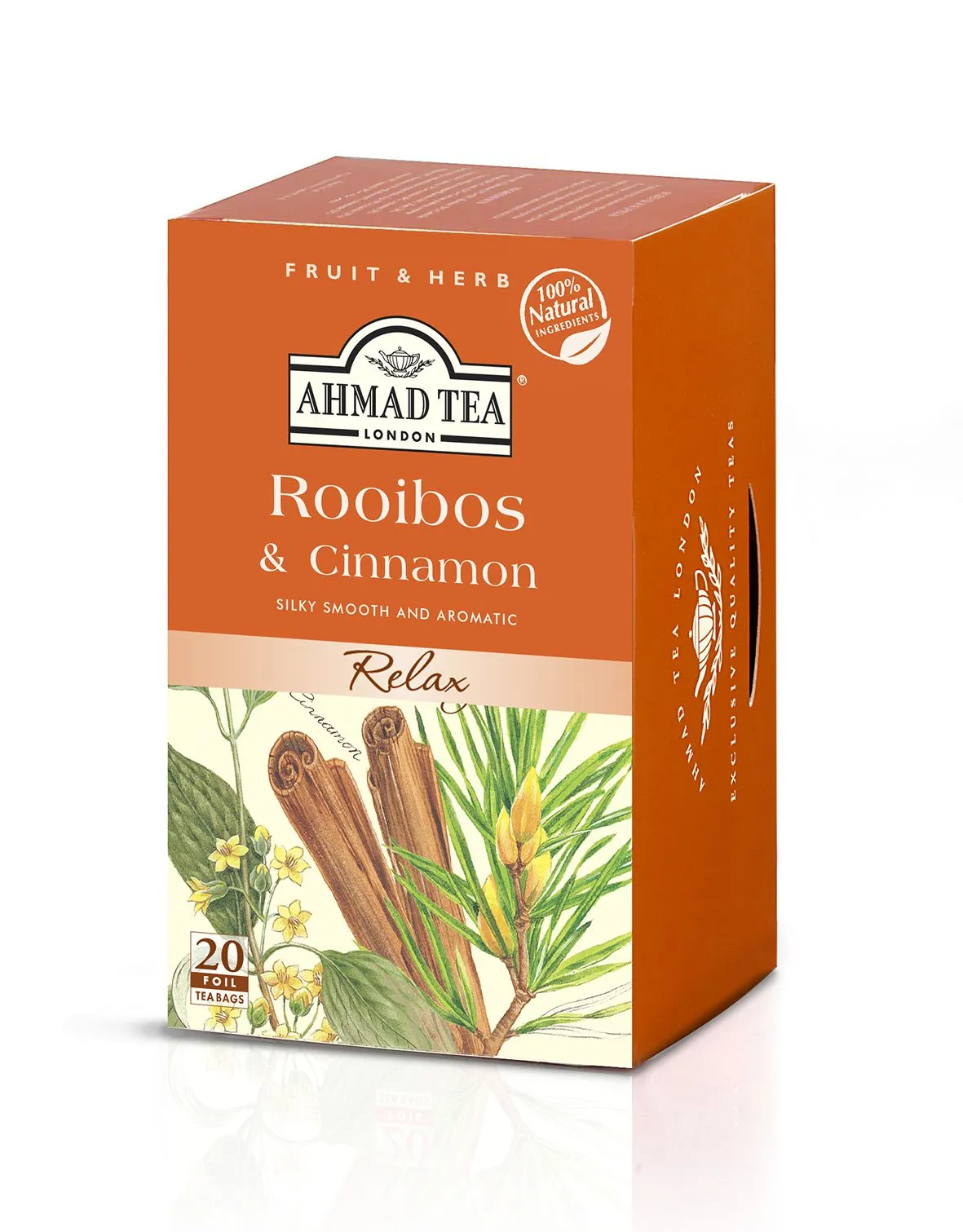 Ahmad Tea Rooibos & Cinnamon porcovaný čaj 20x1,5 g