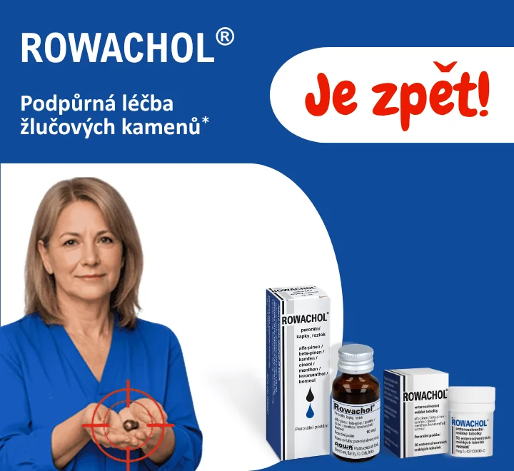 Rowachol podpůrná léčba žlučových kamenů