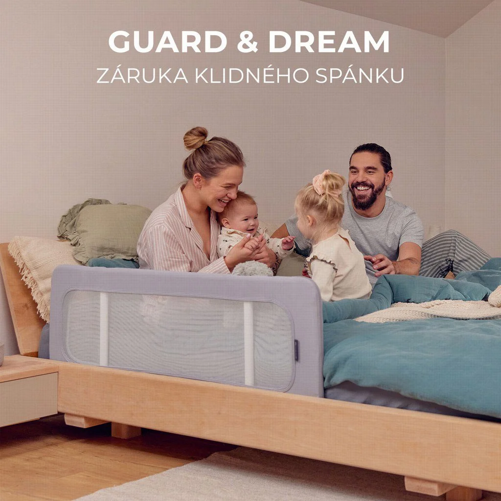 Kinderkraft Zábrana na postel Guard&Dream Light Grey