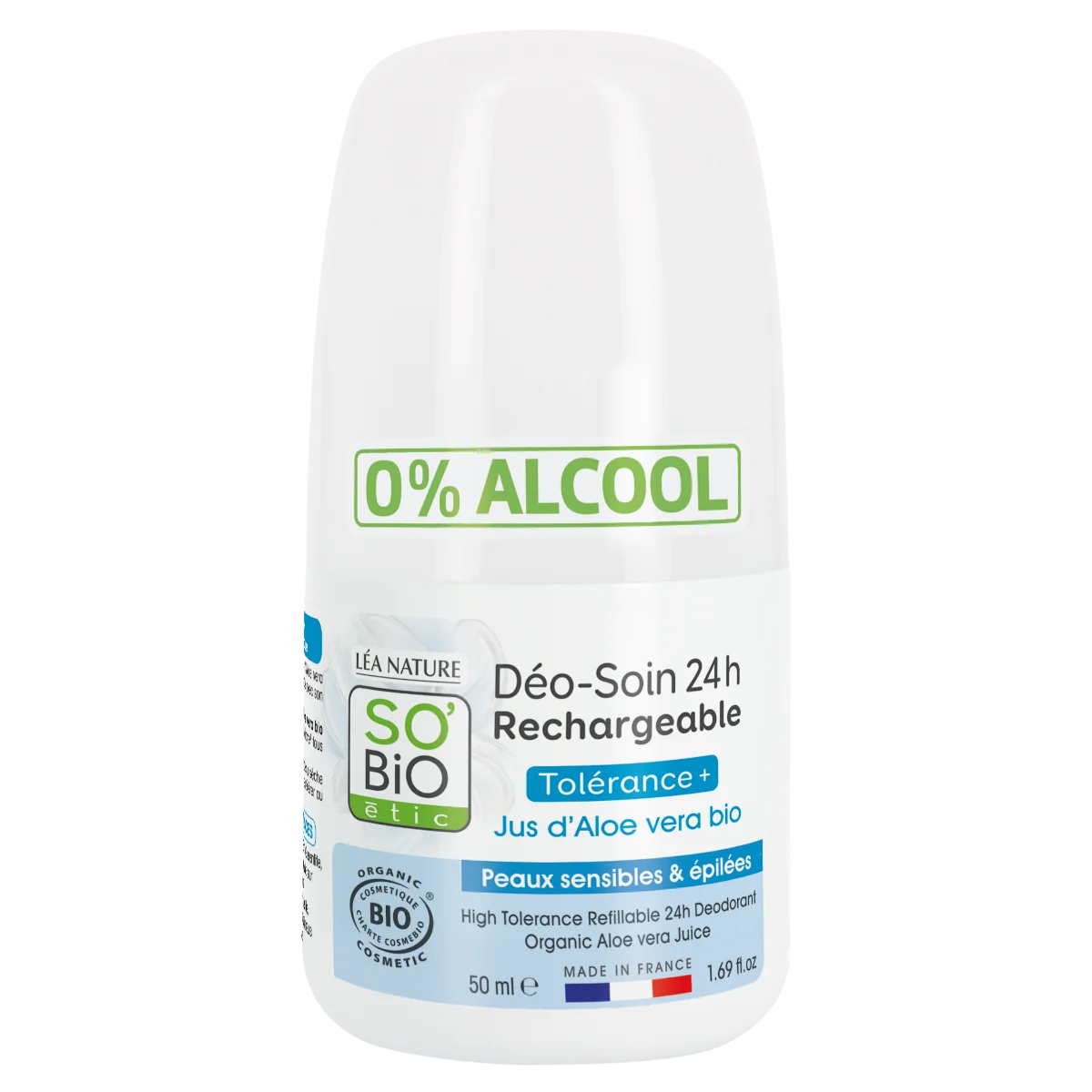 SO’BiO étic Deodorant 24h Tolerance+ s Aloe vera BIO roll-on 50 ml