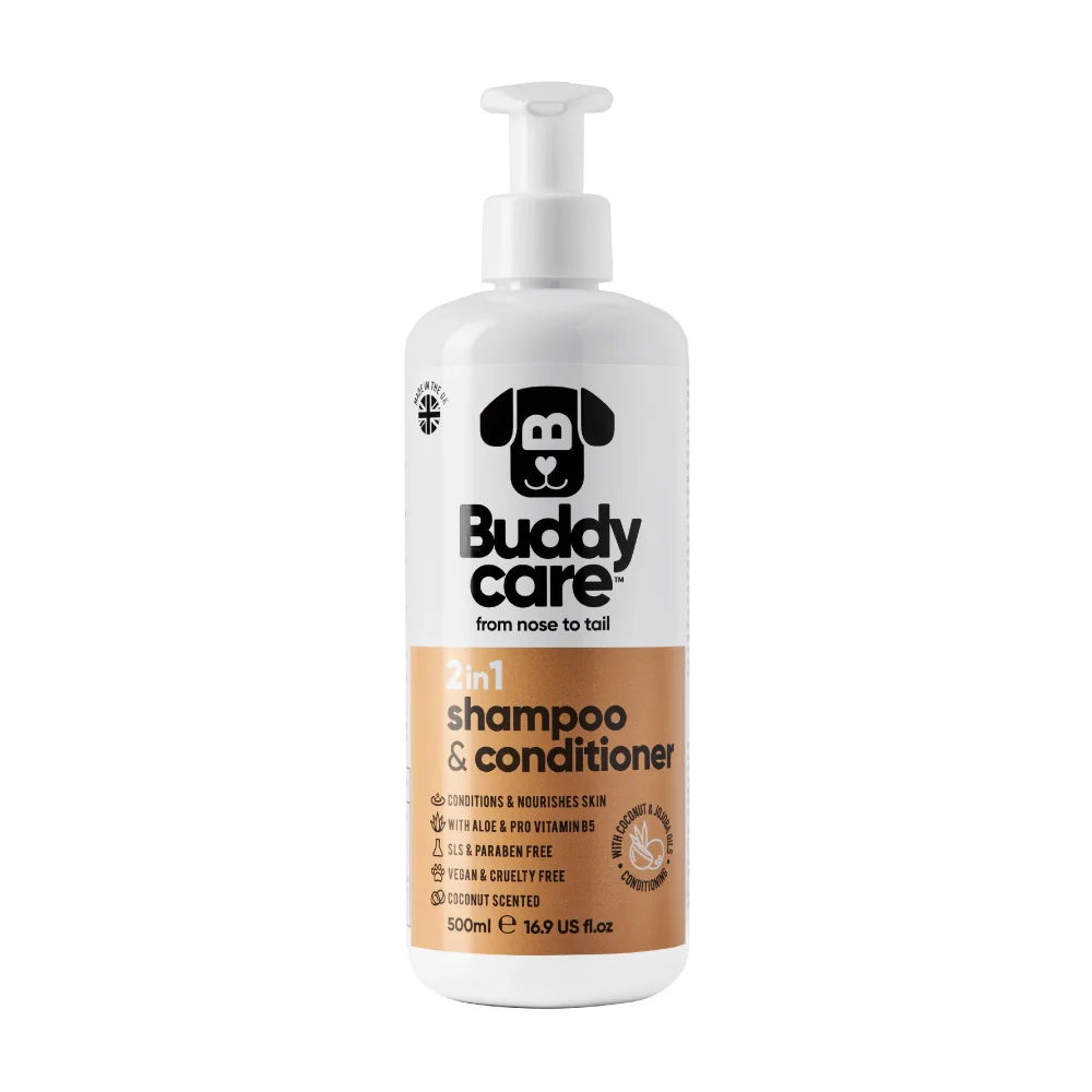 Buddycare Coconut 2 v 1 šampon & kondicioner pro psy 500 ml