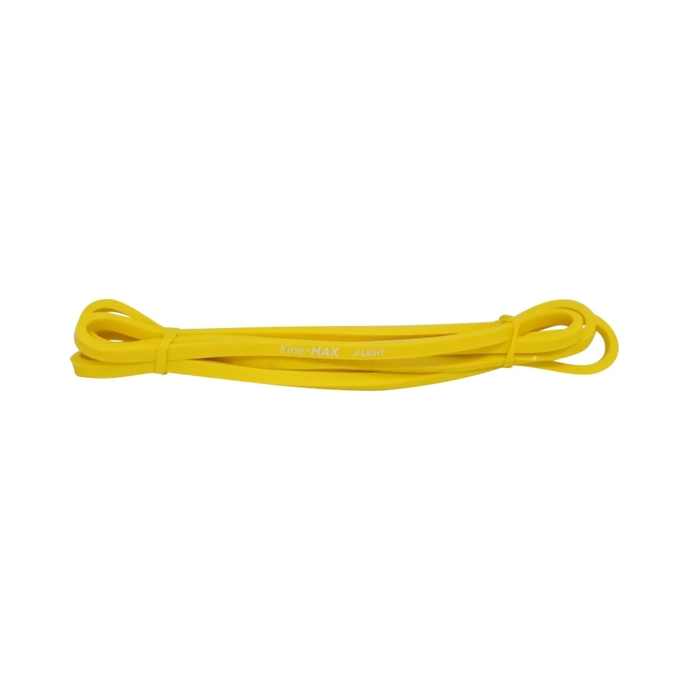 KineMAX Professional Super Loop Resistance Band vel. 1 X-LIGHT posilovací guma 1 ks žlutá