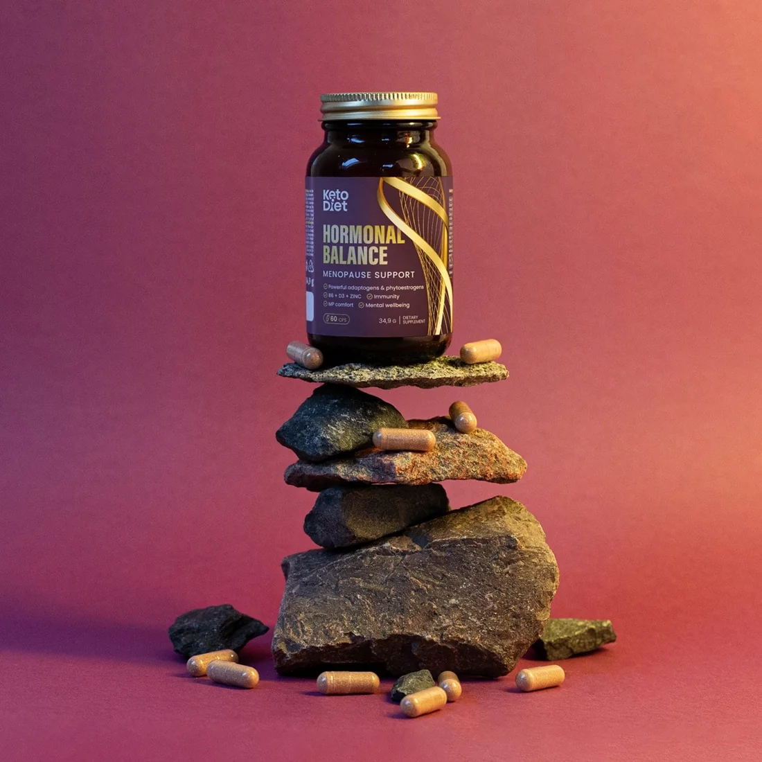 KetoDiet Hormonal Balance - podpora v období menopauzy (60 kapslí)
