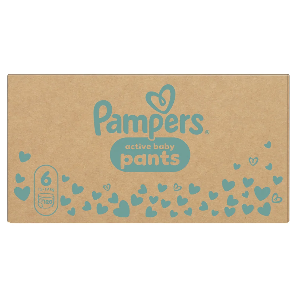 Pampers Active Baby vel. 6 13-19 kg plenkové kalhotky 120 ks