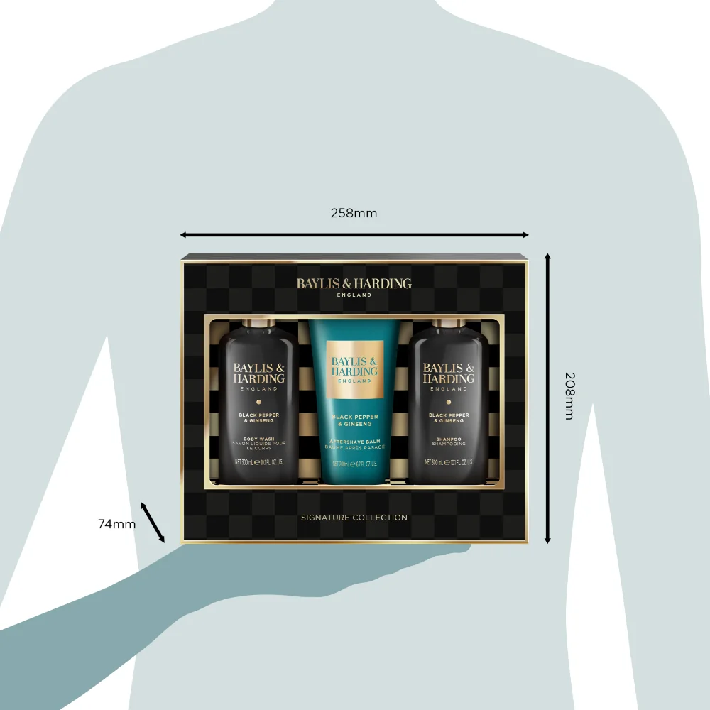 Baylis & Harding Pánská dárková sada péče o tělo Black Pepper 3 ks