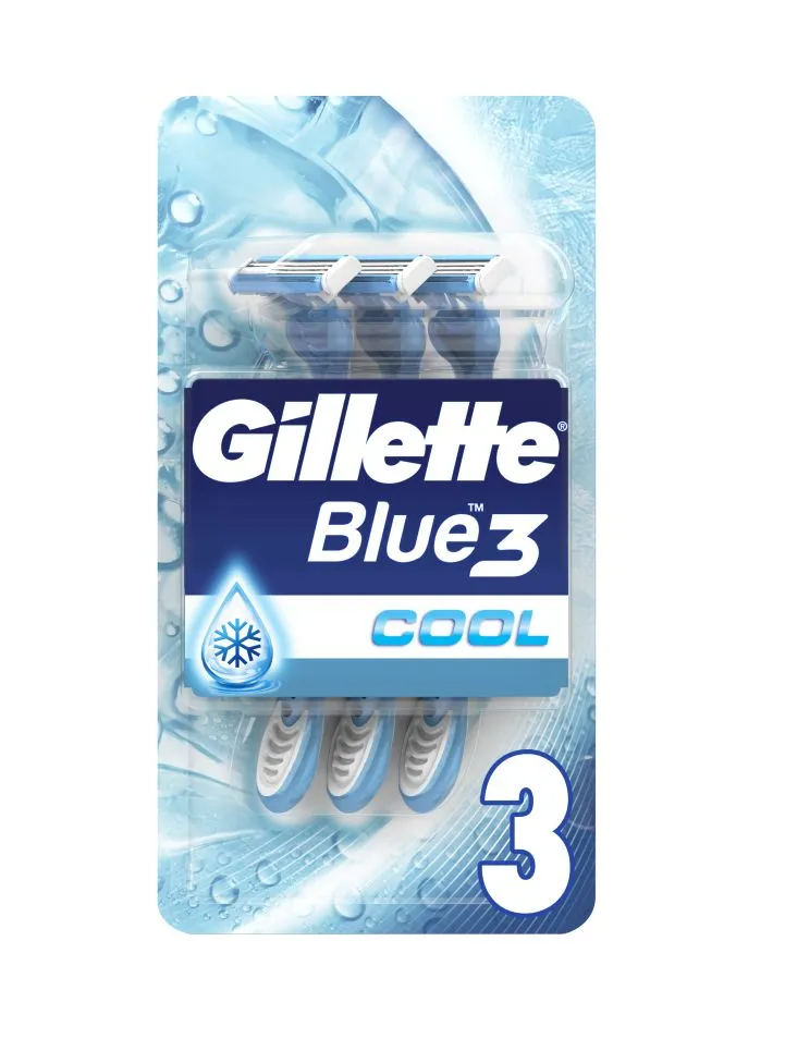 Gillette Blue3 Cool pánské jednorázové holítko 3 ks